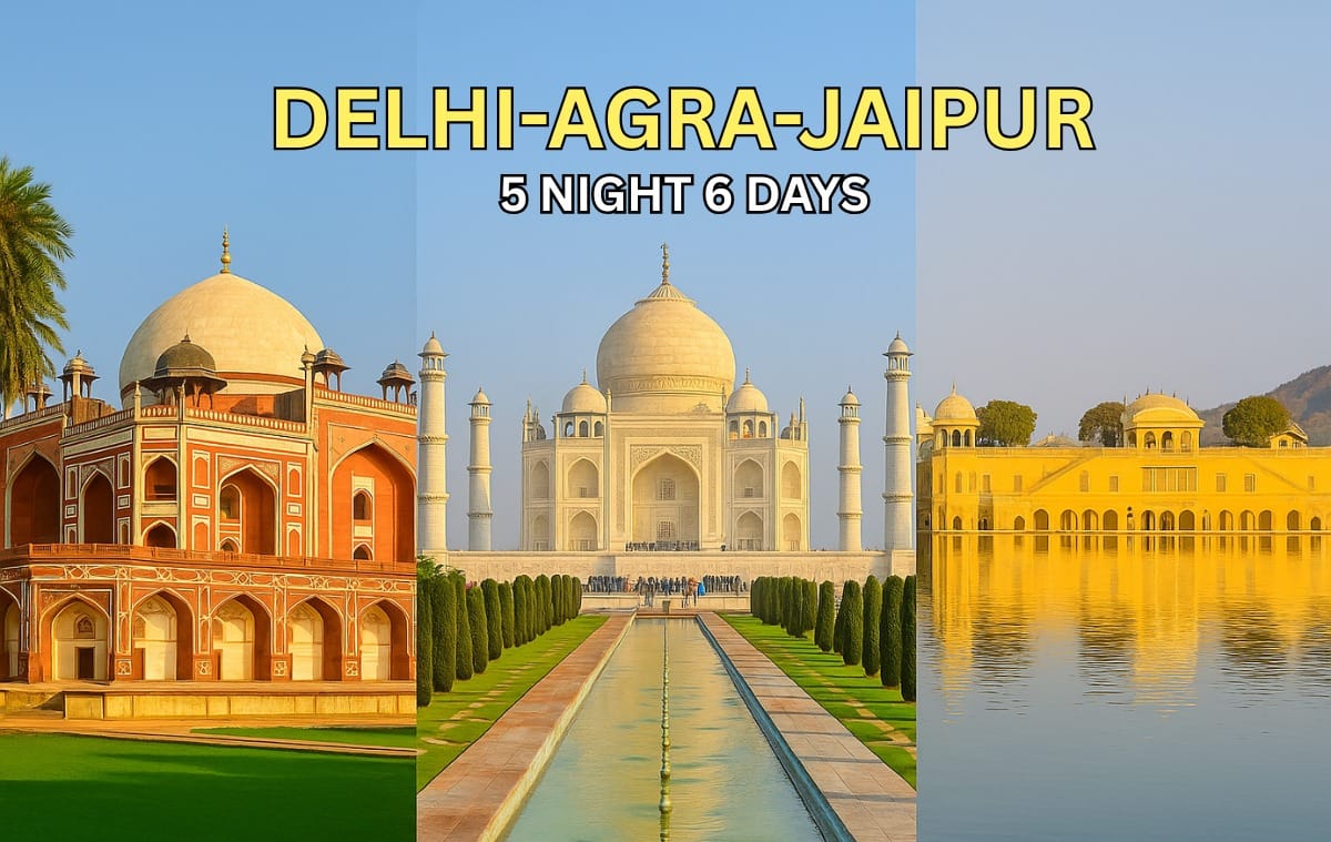 Historic monuments of Delhi, Agra, and Jaipur – part of a curated tour package from Kerala by Tourfly